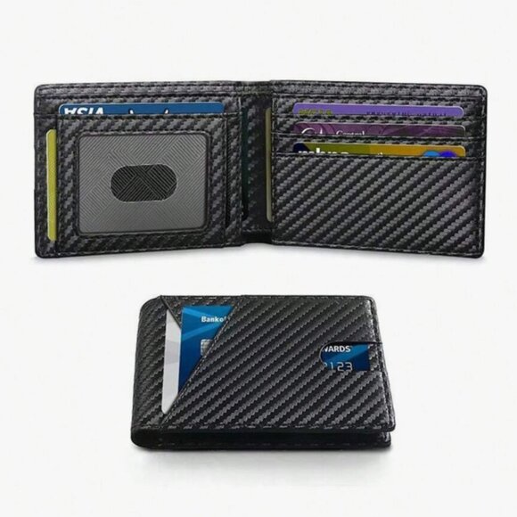 The Unbranded Brand Other - Men's Ultra Slim Leather Wallet with 10+ Credit Card Slots